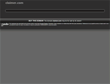 Tablet Screenshot of claimer.com